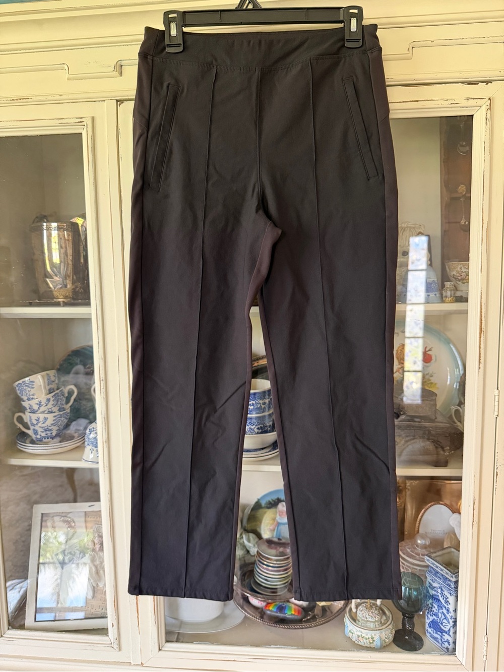Athleta Black Cropped Ponte Ankle Pants